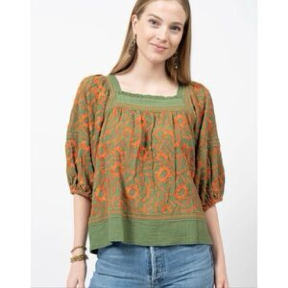Sister Mary Boho Top Blouse Small